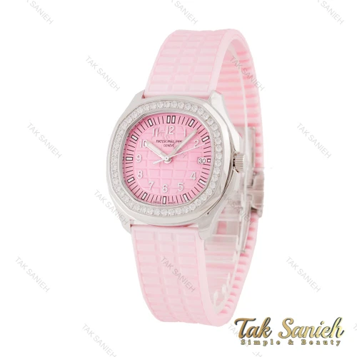 ساعت پتک فیلیپ آکوانا زنانه سیلور صورتی دورنگین Patek-5608-L