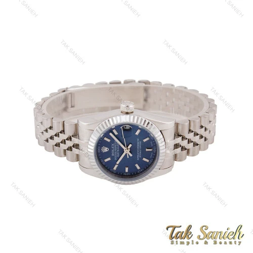 ساعت رولکس زنانه استیل صفحه سرمه ای ایندکس خط Rolex-5615-L