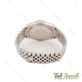 ساعت رولکس دیت جاست 2 مردانه استیل صفحه آبی طرح دار Rolex-5618-G