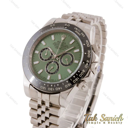 ساعت رولکس دیتونا مردانه سیلور صفحه سبز بند جوبیلی Rolex-5619-G