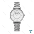 امپریو آرمانی زنانه تمام سیلور صفحه خورشیدی Armani-6075-L