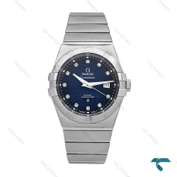 امگا کانسلیشن مردانه سیلور صفحه سرمه ای ایندکس خطی Omega-6085-G