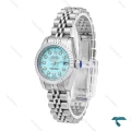 ساعت رولکس زنانه سیلور صفحه تیفانی اسمال Rolex-6087-L