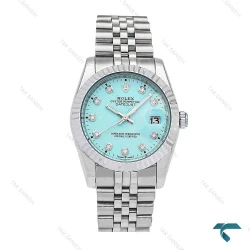 رولکس دیت جاست مردانه سیلور صفحه تیفانی Rolex-6089-G
