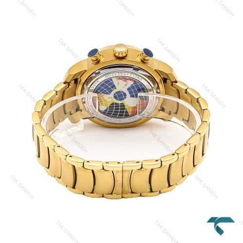 ساعت بولگاری زنانه طلایی صفحه سفید کرنوگراف Bvlgari-6094-G