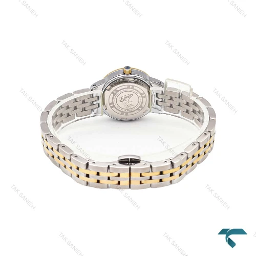 ساعت مچی زنانه الکسا A2006 دورنگ طلایی صفحه سبز Alexa-6144-L