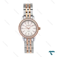 ساعت الکسا A2006 دورنگ رزگلد صفحه سفید دورنگین Alexa-6146-L