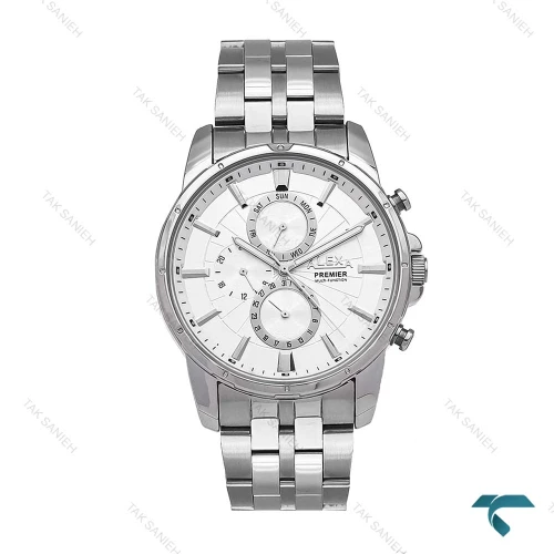 ساعت مچی الکسا پریمیر A0103 مردانه نقره ای صفحه سفید Alexa-6149-G