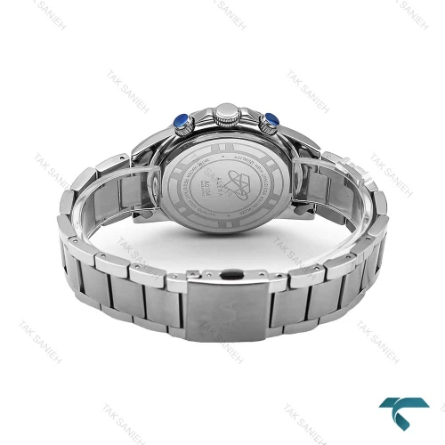 ساعت الکسا پریمیر A0104 مردانه نقره ای صفحه سرمه ایAlexa-6151-G