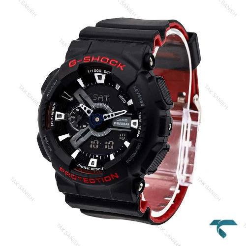ساعت جیشاک GA110 کاسیو مشکی قرمز Casio-6178-G