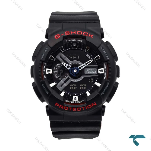 ساعت جیشاک GA110 کاسیو مشکی قرمز Casio-6178-G