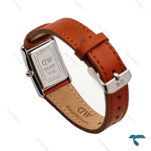 ساعت دنیل ولینگتون BOUND زنانه سیلور بند چرم عسلی DW-6186-L