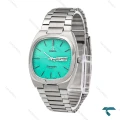 امگا سیمستر نوستالژی مردانه استیل صفحه سبزآبیOmega-6194-G