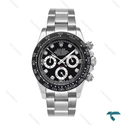 رولکس دیتونا مردانه استیل صفحه مشکی ایندکس نگین Rolex-6199-G
