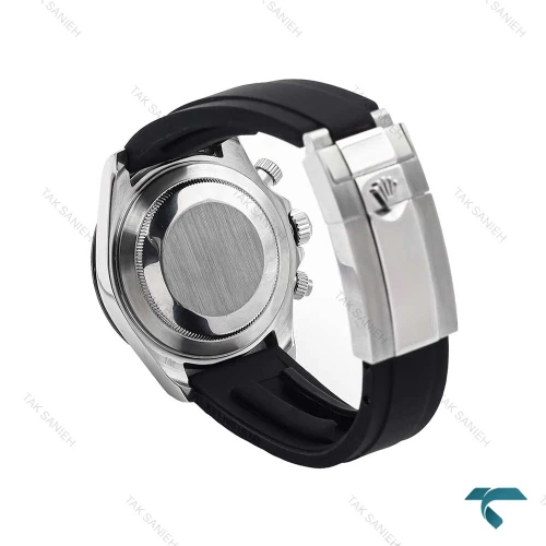 رولکس دیتونا مردانه بند رابر مشکی صفحه سرمه ای Rolex-6201-G