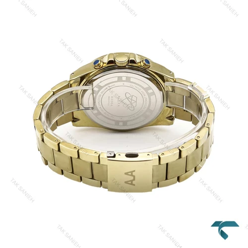 ساعت مچی الکسا پریمیر A0064 مردانه طلایی صفحه سفید Alexa-6230-G