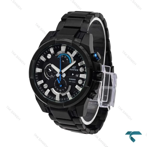 ساعت کاسیو ادیفایس EFR340 مردانه تمام مشکی عقربه آبی Casio-6240-G