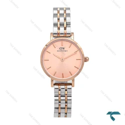 دنیل ولینگتون مینی زنانه دورنگ رزگلد گرد DW-6248-L