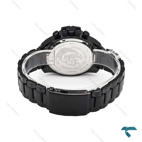 ساعت زنانه دیزل شاخدار مشکی صفحه هفت رنگ Diesel-6244-L