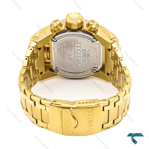 ساعت اینویکتا زئوس طلایی صفحه مشکی مردانه Invicta-6253-G