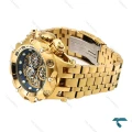 ساعت اینویکتا هیبرید مردانه طلایی صفحه سرمه ای اسکلتون Invicta-6255-G