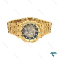 ساعت اینویکتا هیبرید مردانه طلایی صفحه سرمه ای اسکلتون Invicta-6255-G