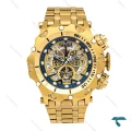 ساعت اینویکتا هیبرید مردانه طلایی صفحه سرمه ای اسکلتون Invicta-6255-G