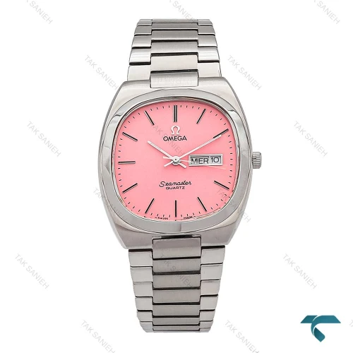 ساعت امگا سیمستر نوستالژی استیل صفحه صورتی Omega-6257-G