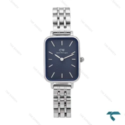 ساعت DW زنانه مستطیلی سیلور صفحه سرمه ای DW-6282-L
