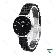 ساعت دنیل ولینگتون زنانه گرد مشکی نقره ای متوسط DW-6283-L