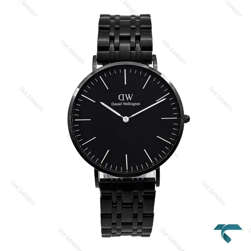 ساعت دنیل ولینگتون مردانه گرد فول مشکی DW-6287-G