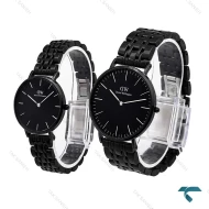 ساعت ست دنیل ولینگتون تمام مشکی بند فلزی DW-6288-S