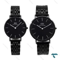 ساعت ست دنیل ولینگتون تمام مشکی بند فلزی DW-6288-S
