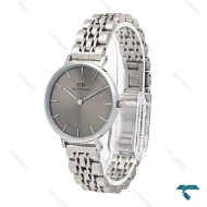 دنیل ولینگتون زنانه گرد استیل صفحه طوسی متوسط DW-6290-L