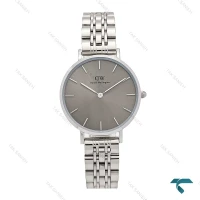 دنیل ولینگتون زنانه گرد استیل صفحه طوسی متوسط DW-6290-L