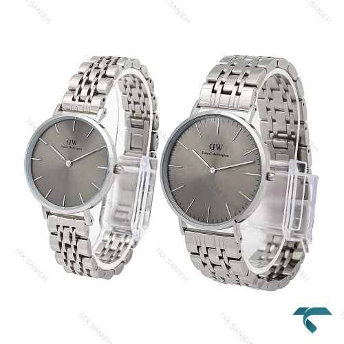 ساعت مچی ست دنیل ولینگتون استیل صفحه طوسی DW-6291-S