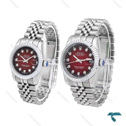 ساعت ست رولکس استیل صفحه قرمز Rolex-6298-S