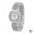 ساعت ورساچه زنانه سیلور صفحه سفید قاب چرخان Versace-6304-L