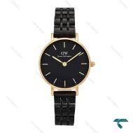 ساعت دنیل ولینگتون زنانه مشکی طلایی بند فلزی اسمال DW-6312-L
