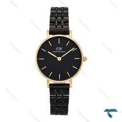 ساعت دنیل ولینگتون زنانه مشکی طلایی بند فلزی اسمال DW-6312-L