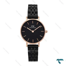 ساعت دنیل ولینگتون زنانه مشکی رزگلد بند فلزی اسمال DW-6313-L
