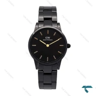 دنیل ولینگتون زنانه سرامیکی مشکی ایندکس طلایی DW-6314-L