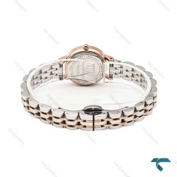 ساعت DW زنانه دورنگ رزگلد صفحه سفید مینی DW-6001-24-L