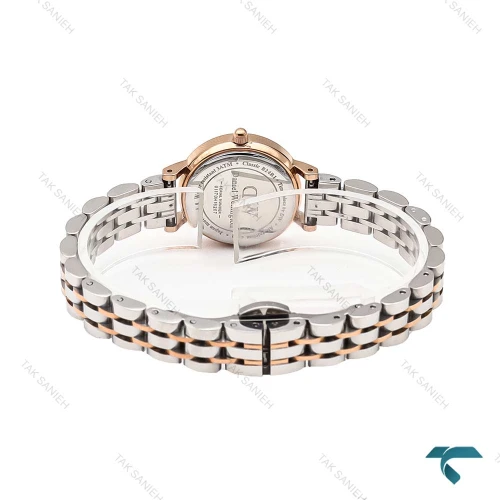 ساعت دی دبلیو زنانه دورنگ رزگلد صفحه سبز مینی DW-6317-L