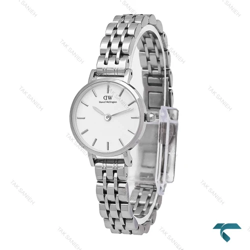 ساعت دنیل ولینگتون مینی زنانه نقره ای صفحه سفید DW-6002-24-L
