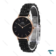 ساعت دنیل ولینگتون زنانه مشکی قاب رزگلد مدیوم DW-6326-L