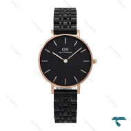 ساعت دنیل ولینگتون زنانه مشکی قاب رزگلد مدیوم DW-6326-L
