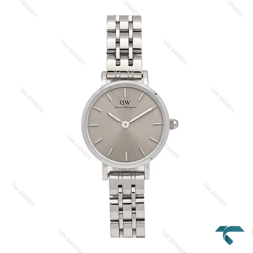 ساعت DW زنانه نقره ای صفحه طوسی مینی DW-6327-L