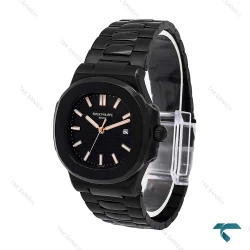 ساعت پتک فیلیپ مردانه تمام مشکی ایندکس رزگلد Patek-6331-G