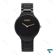 ساعت رادو مردانه مشکی سرامیکی عقربه رزگلد Rado-6338-G